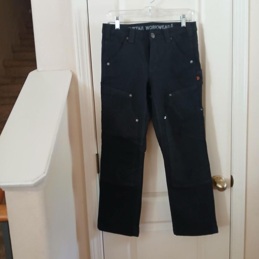 Dovetail Workwear Britt Utility Cargo Pants Black 6/28 Gorpcore Rugged Skater